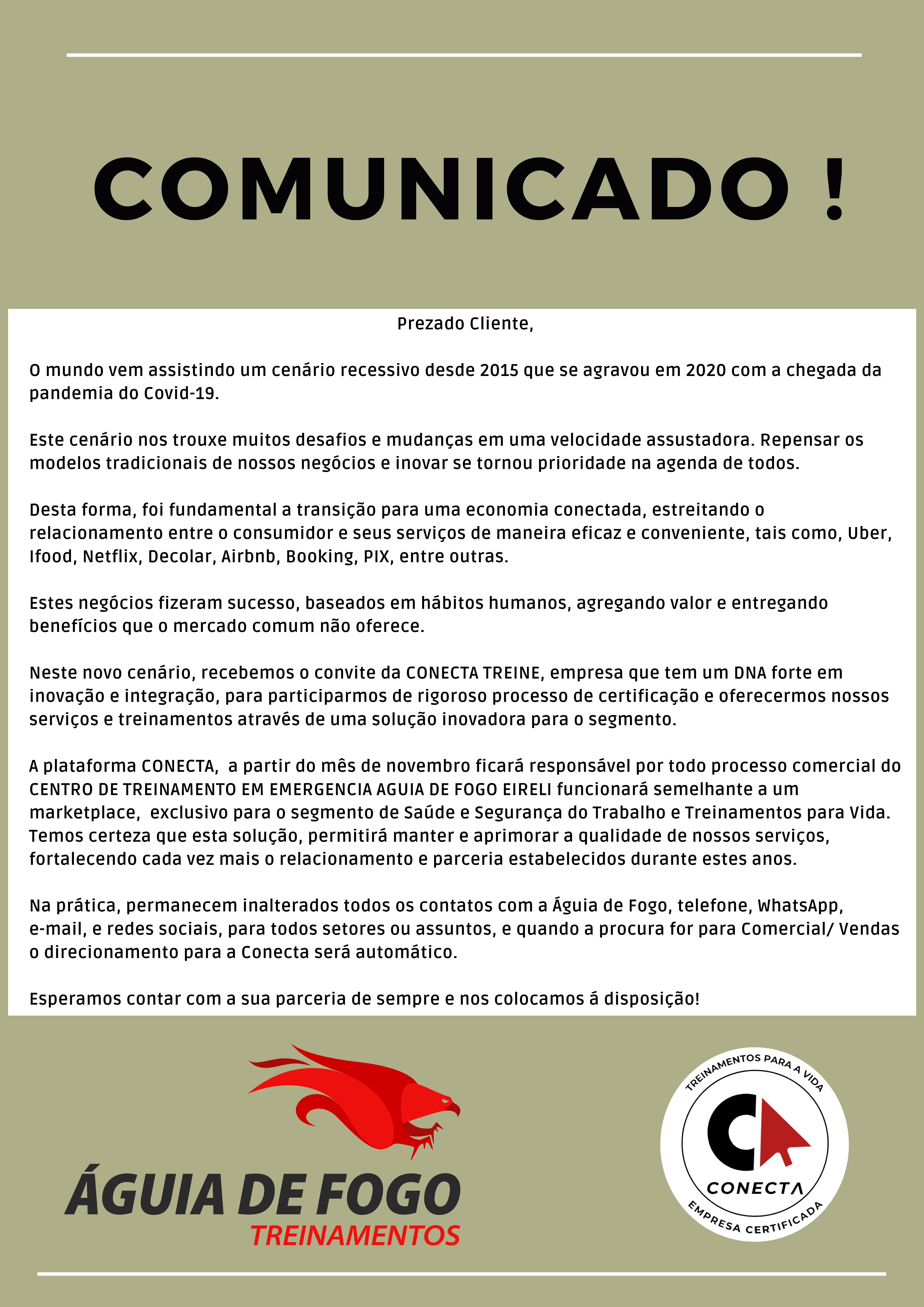 COMUNICADO IMPORTANTE